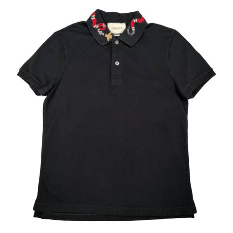 gucci men polo shirts|gucci polo snake collar.